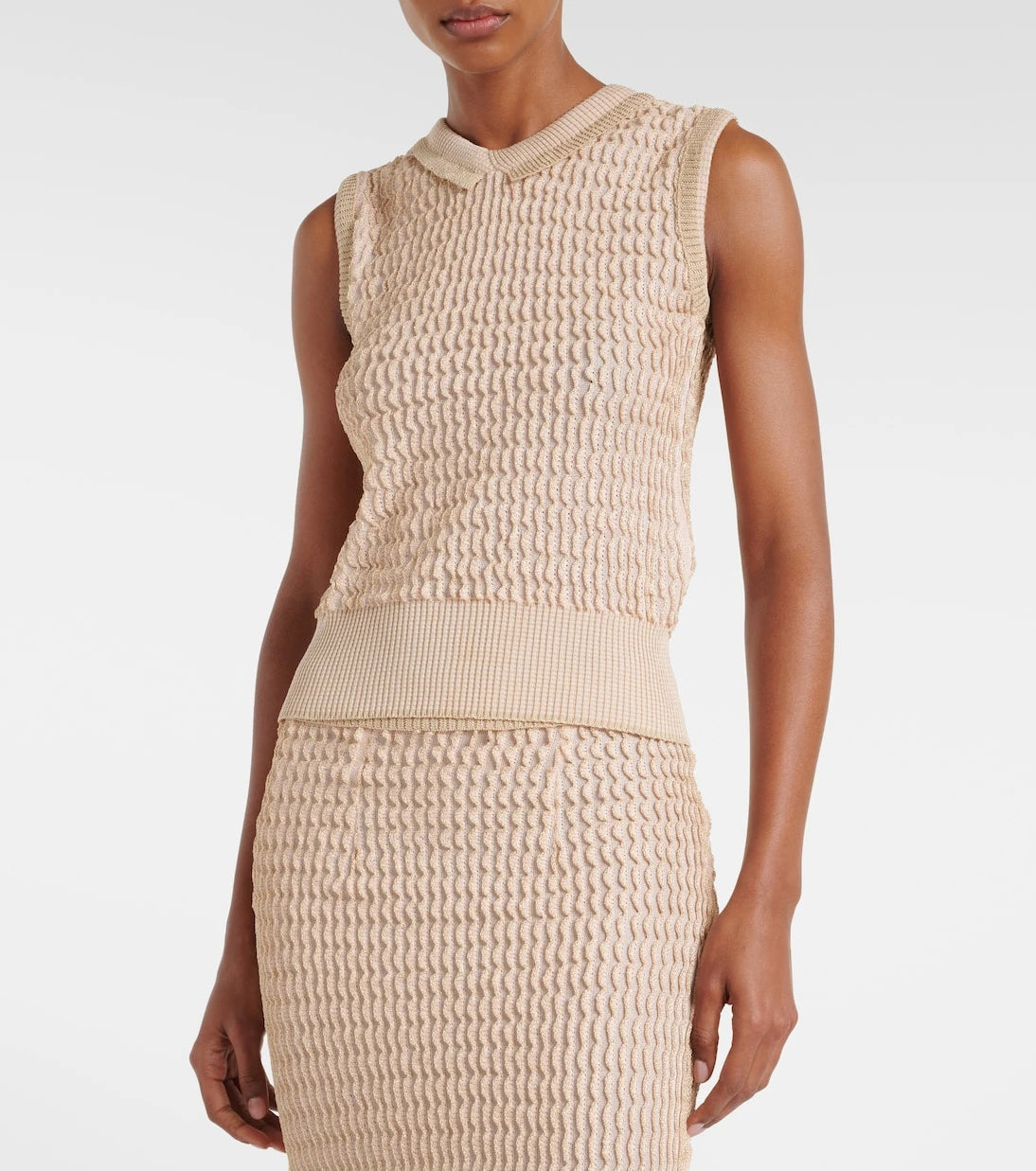 Maison Margiela - Ribbed-knit sweater vest