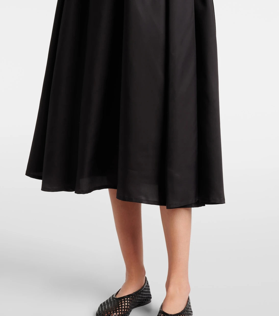 Noir Kei Ninomiya - Ruffled wool midi dress