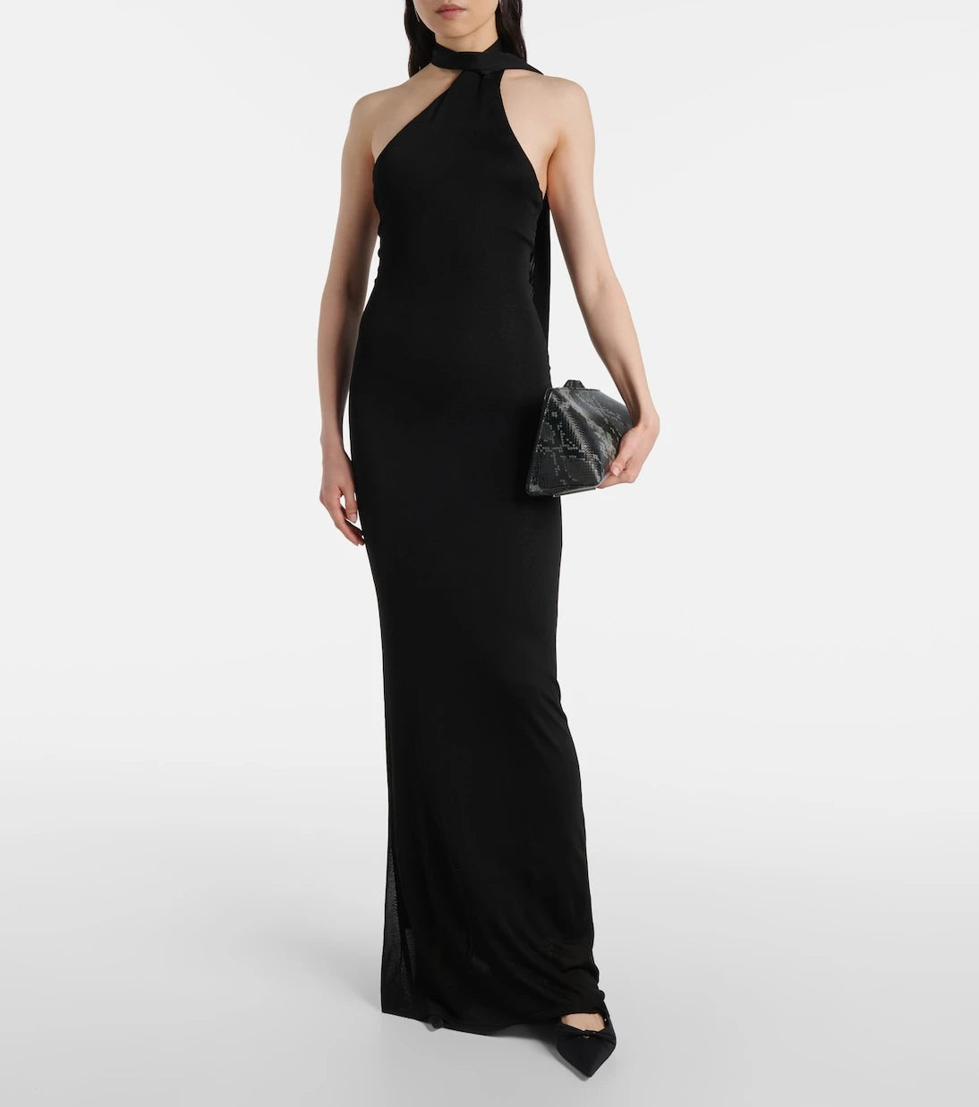 Galvan - Mirage scarf-detail gown
