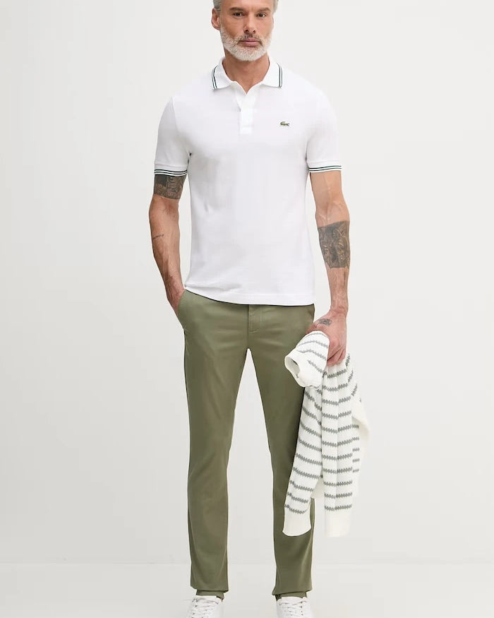 Lacoste erkek pamuklu yakalı tişört