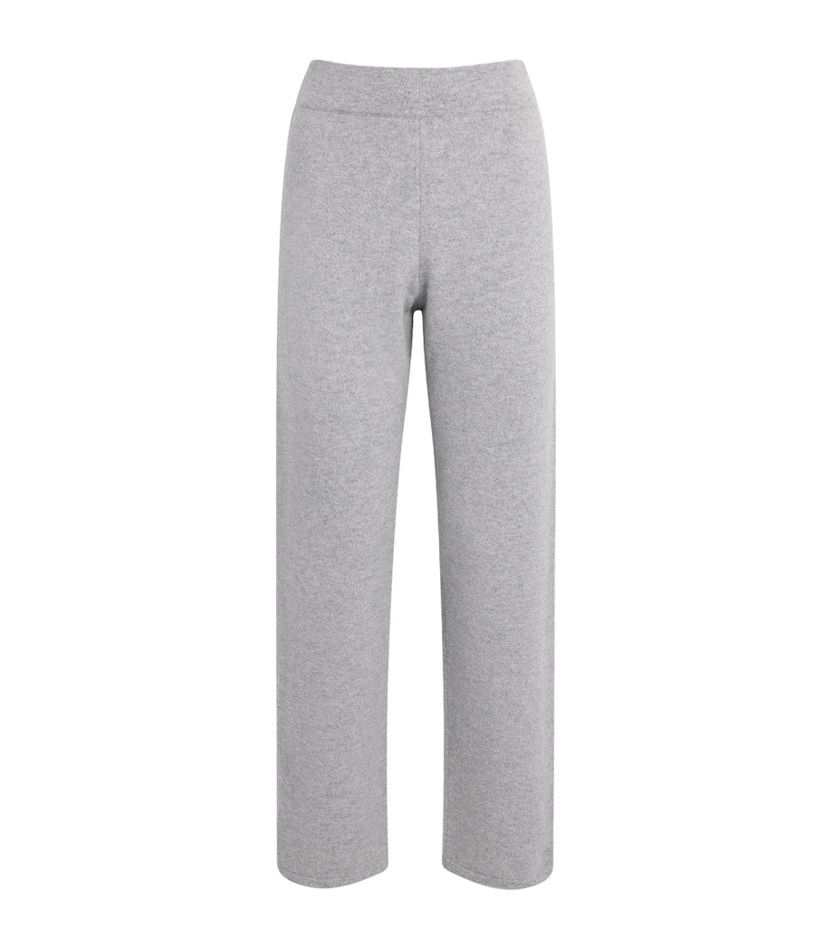 Grey Cashmere Straight Trousers