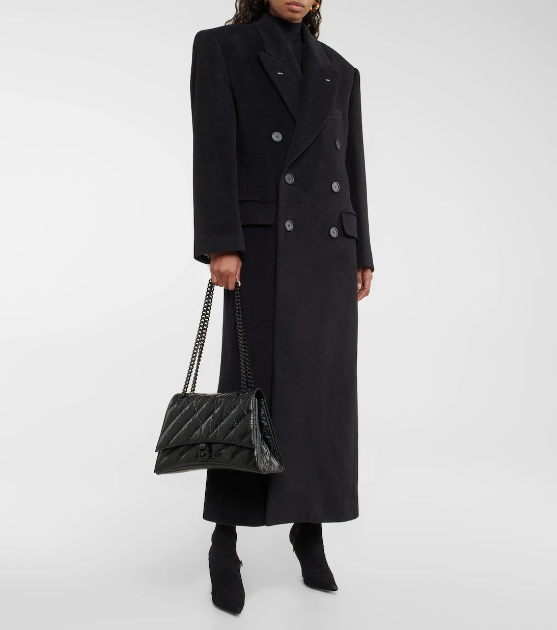 Balenciaga - Crush Medium leather shoulder bag