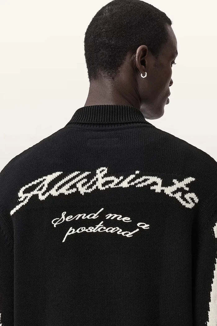 AllSaints жилетка мъжка от памук ADRIAN