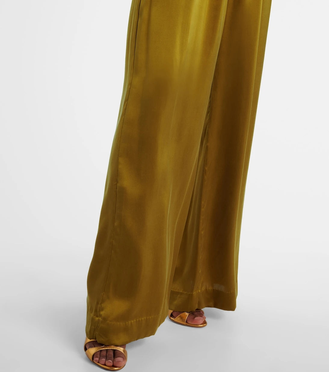 Zimmermann - Silk satin wide-leg pants
