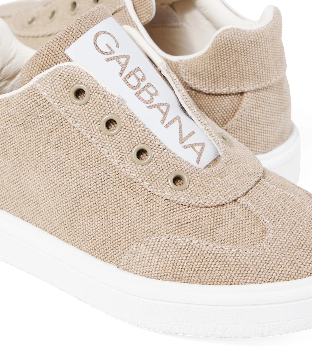 Dolce&Gabbana Kids - Canvas slip-on shoes
