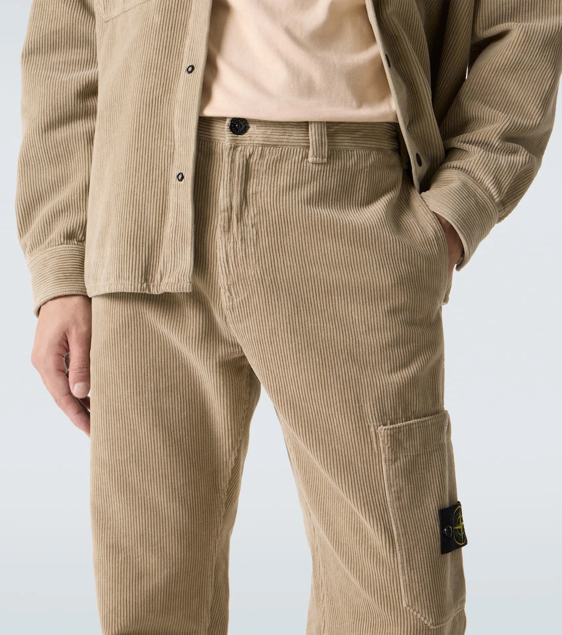 Stone Island - Compass cotton corduroy straight pants