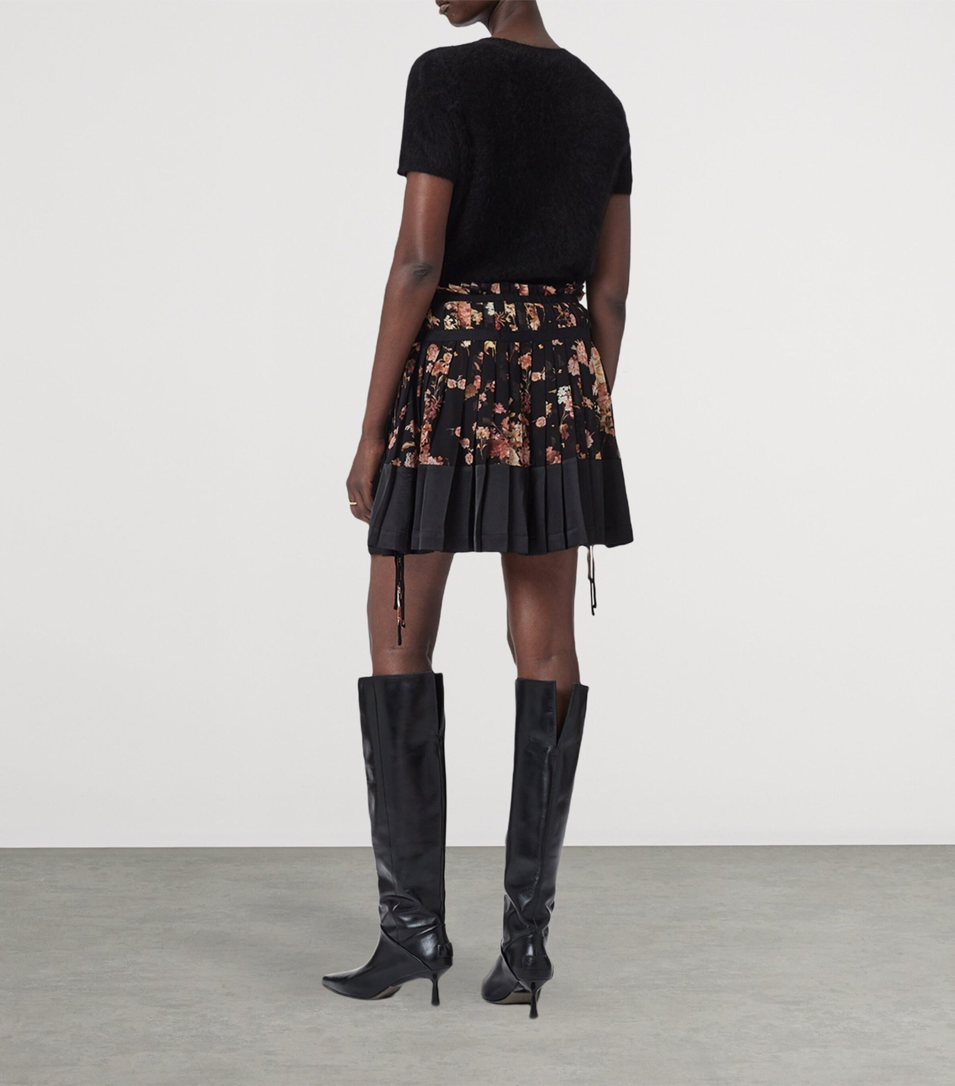 Black Elara Mini Skirt