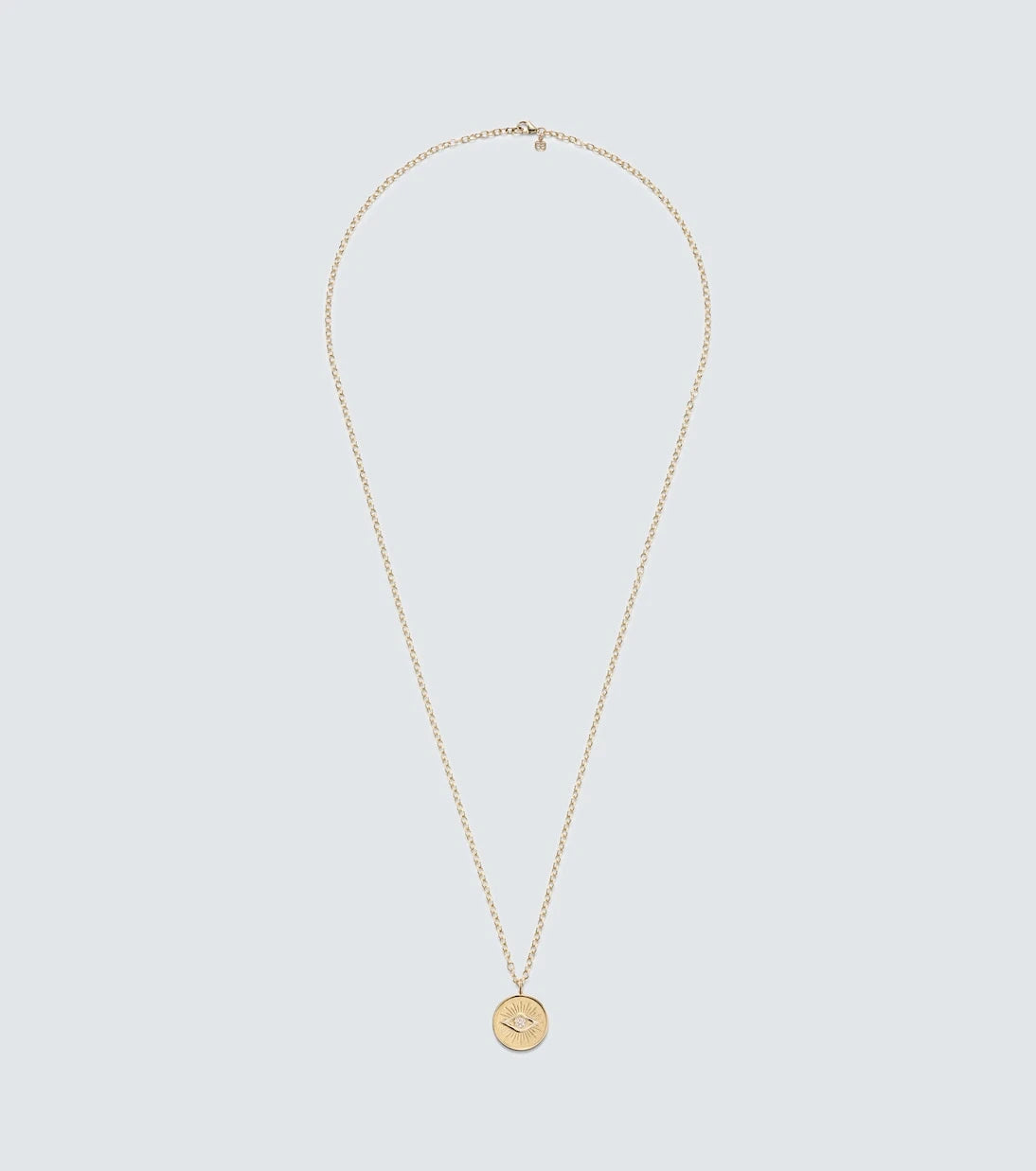 Sydney Evan - 14kt gold charm necklace with diamonds
