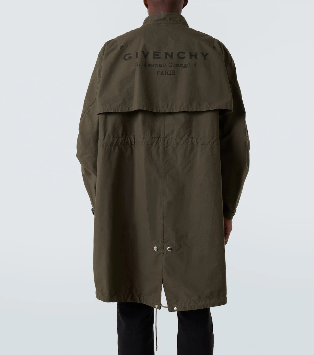 Givenchy - Givenchy Stamp cotton-blend raincoat