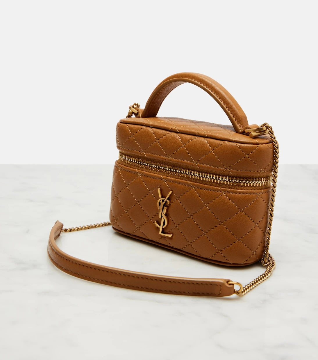 Saint Laurent - Gaby Micro leather vanity bag