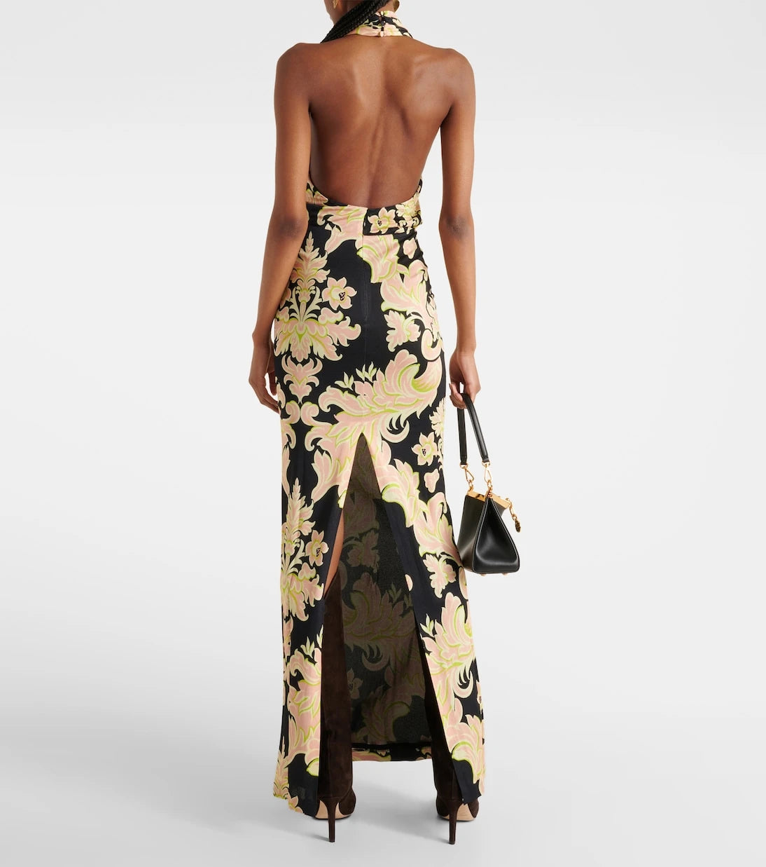 Etro - Halterneck printed maxi dress