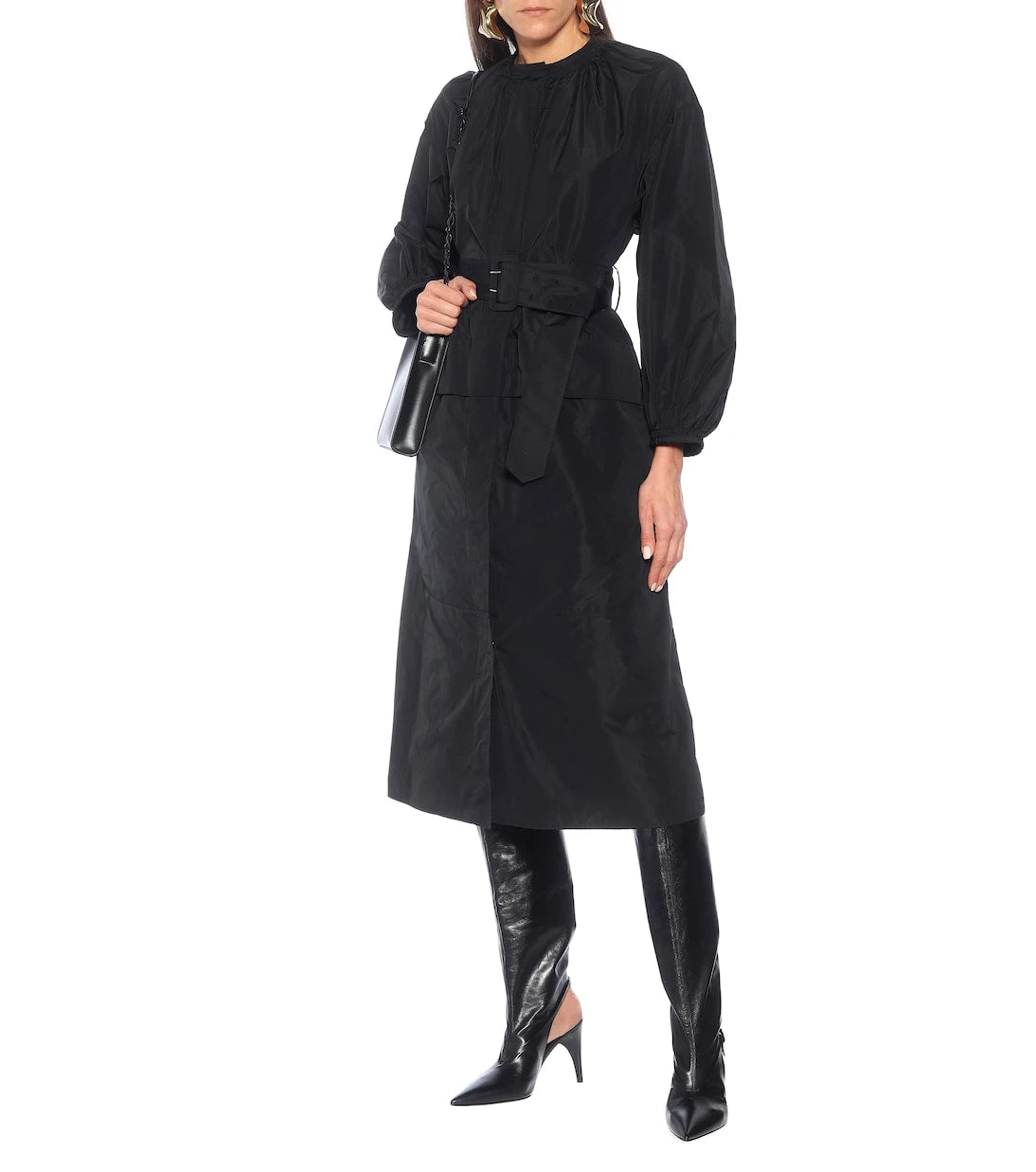 Jil Sander - Cut-out knee-high leather boots