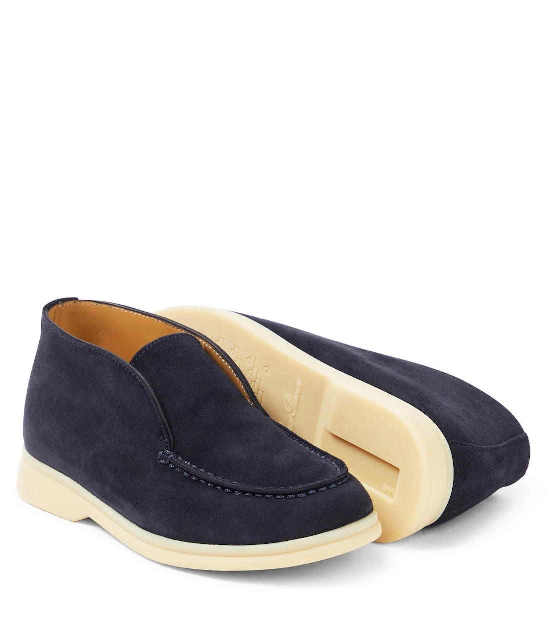 Loro Piana Kids - Open Walk suede ankle boots