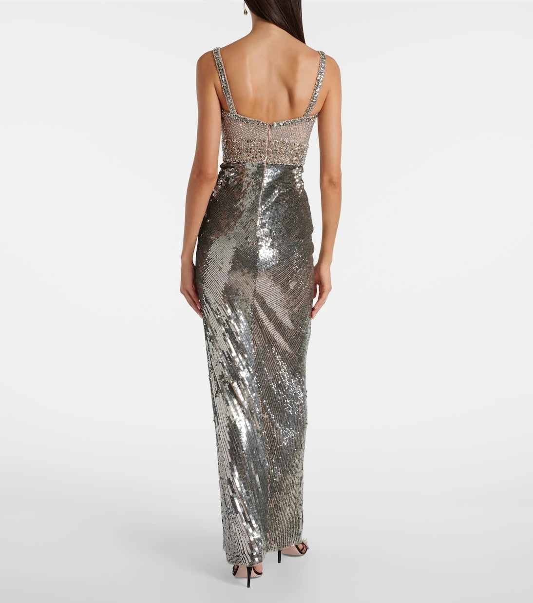 Jenny Packham - Only You beaded sequined tulle gown