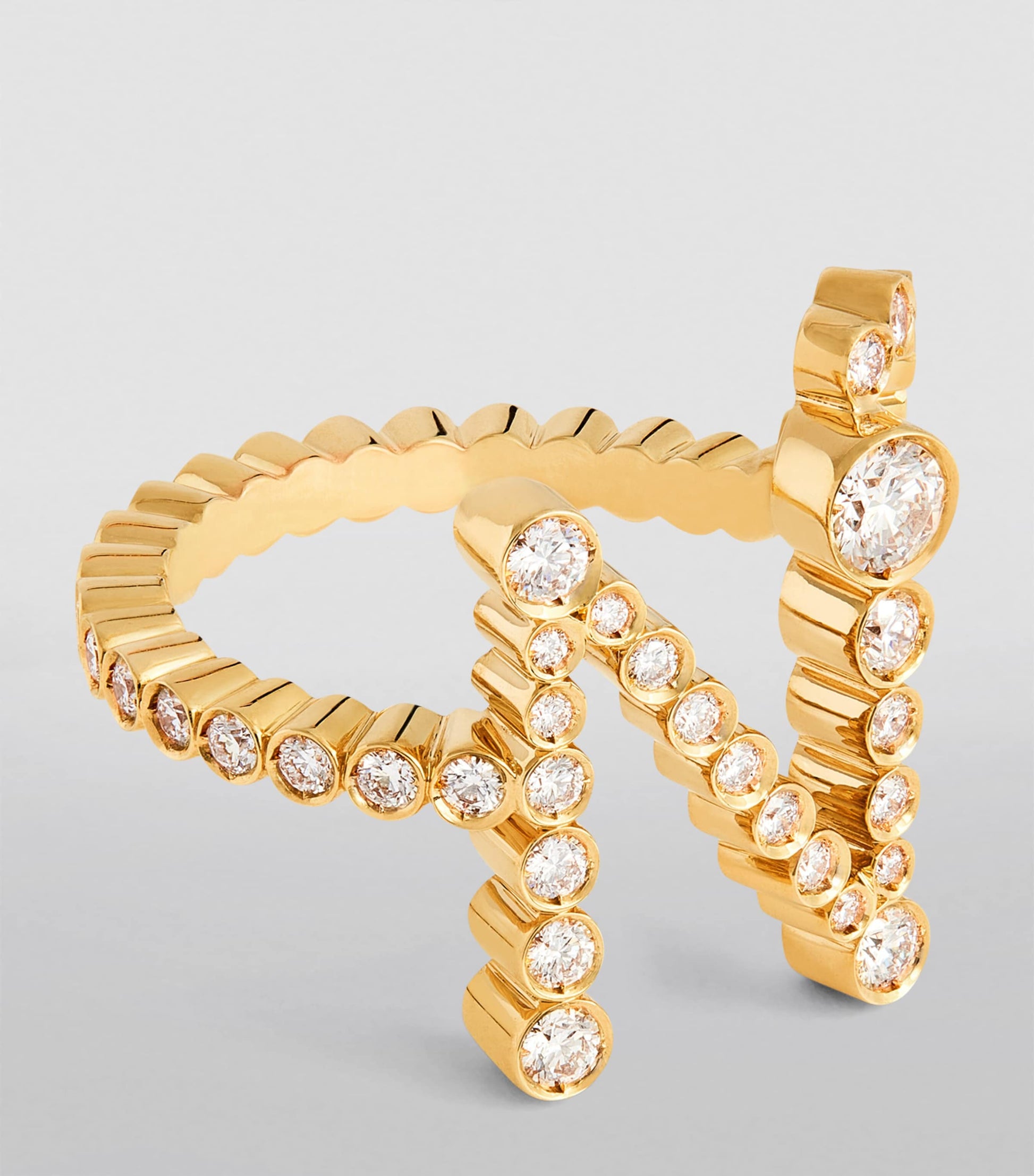 Yellow Gold and Diamond Ensemble ‘N’ Ring