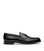 Brushed Leather Loafers
