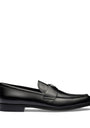 Brushed Leather Loafers