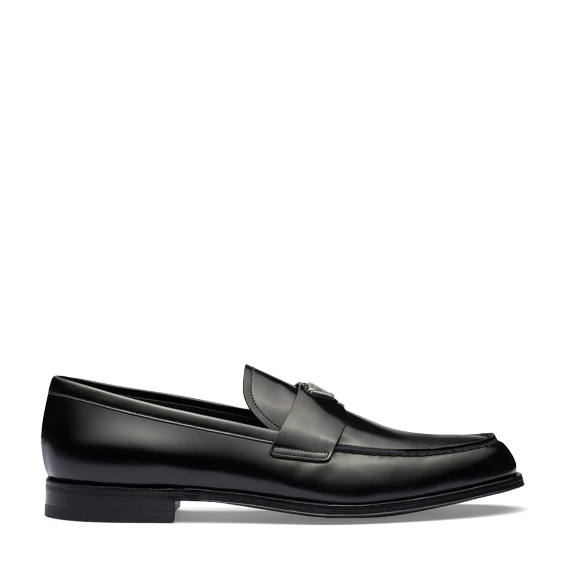 Brushed Leather Loafers
