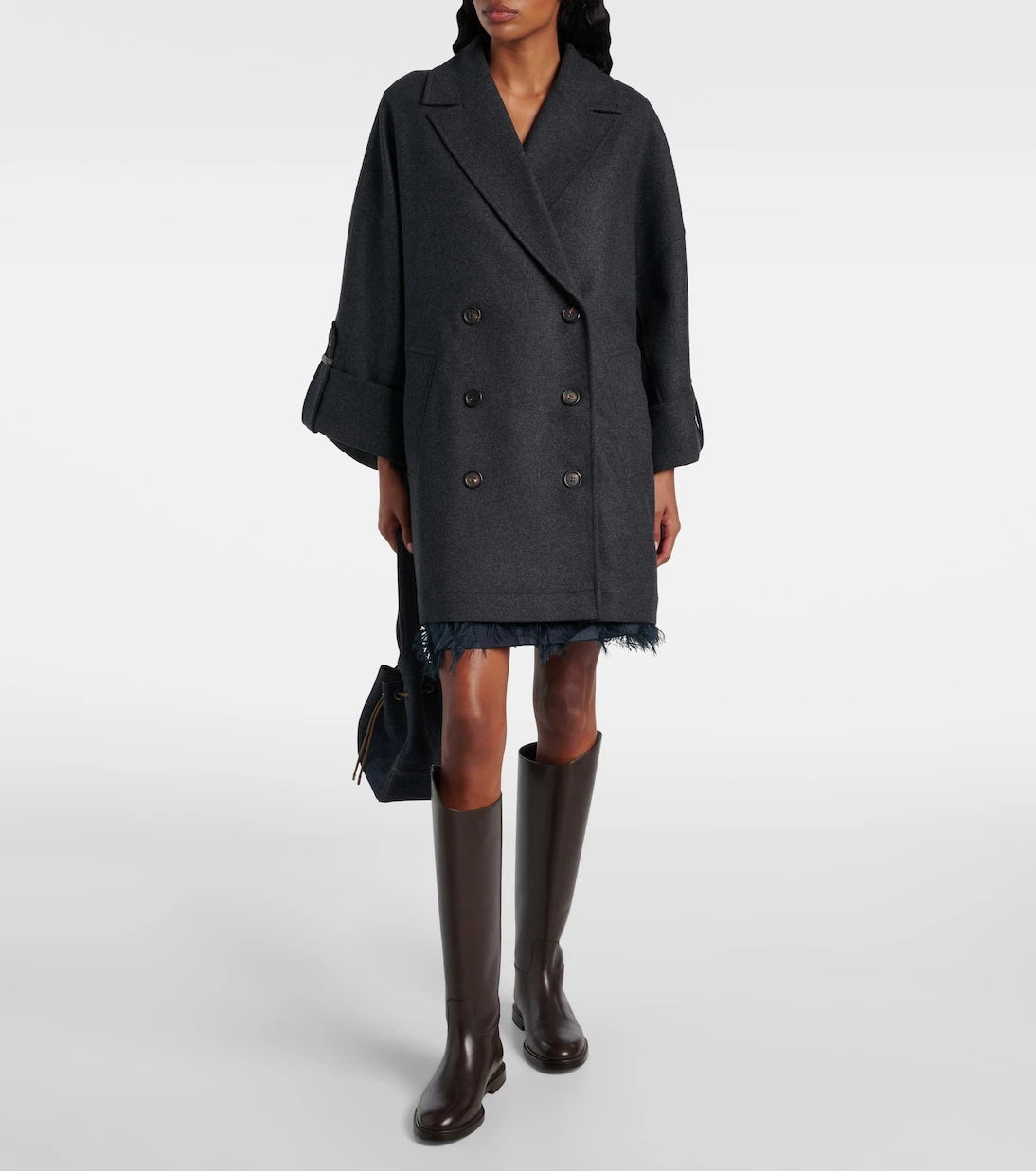 Brunello Cucinelli - Oversized wool coat