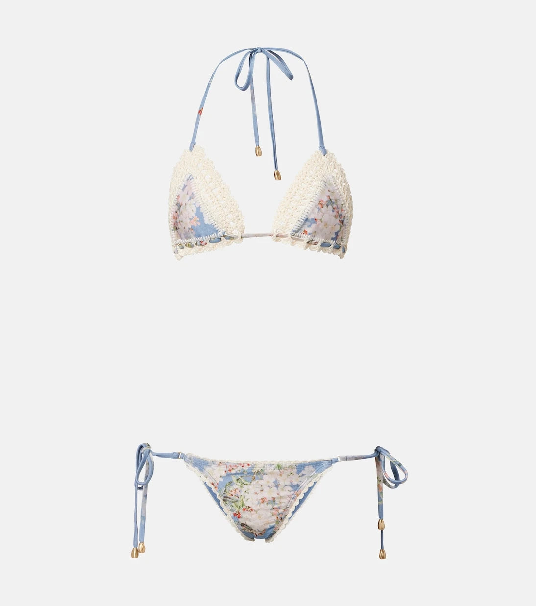 Zimmermann - Cascadian crochet floral bikini