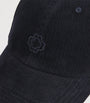 Blue Cotton-Blend Logo Cap