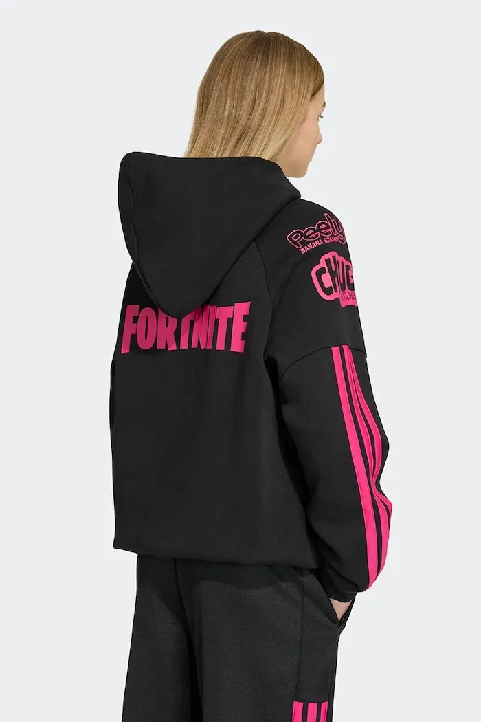 adidas суичър с качулка за деца с памук FORTNITE