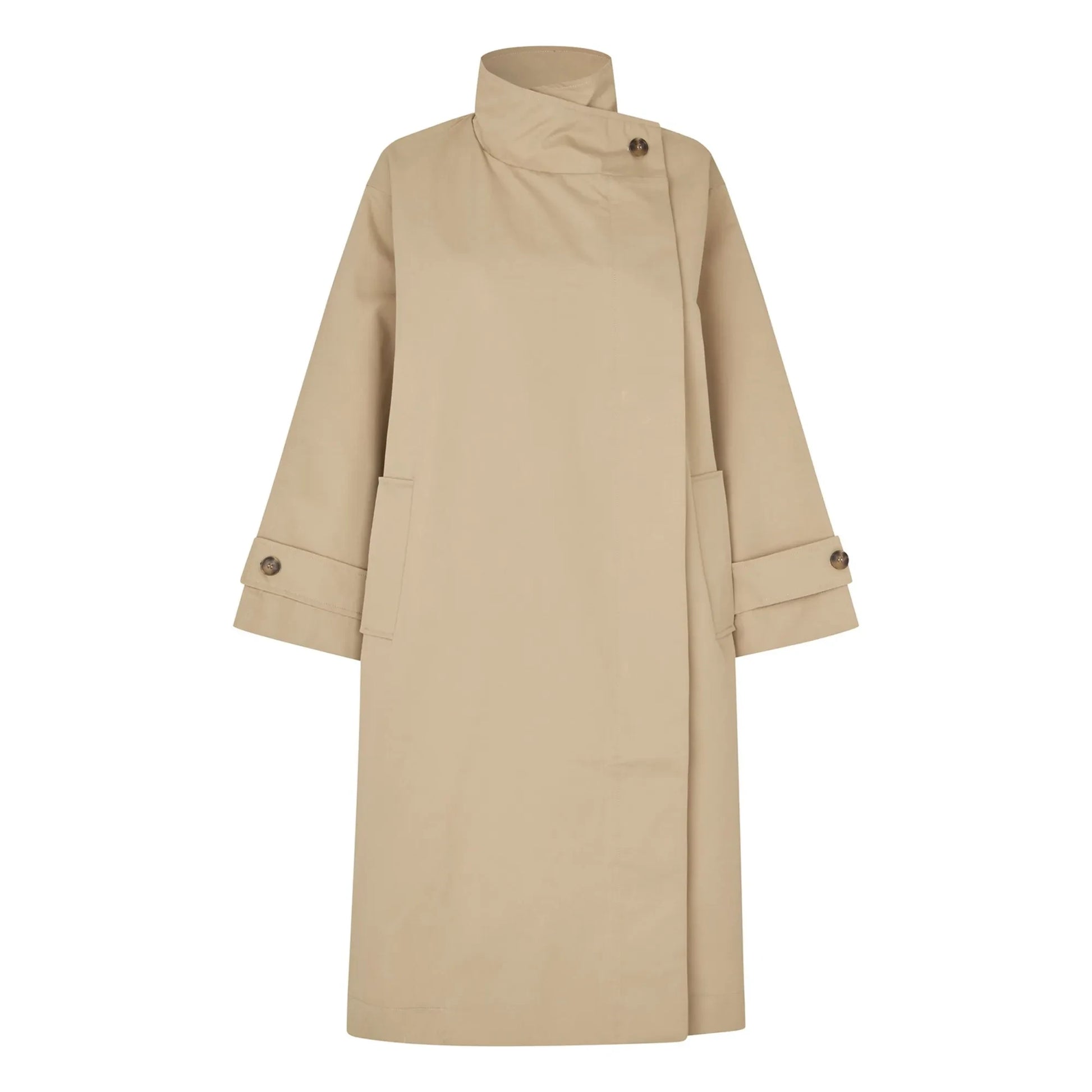 Lollys Laundry - Trench Russi Cotton | Beige