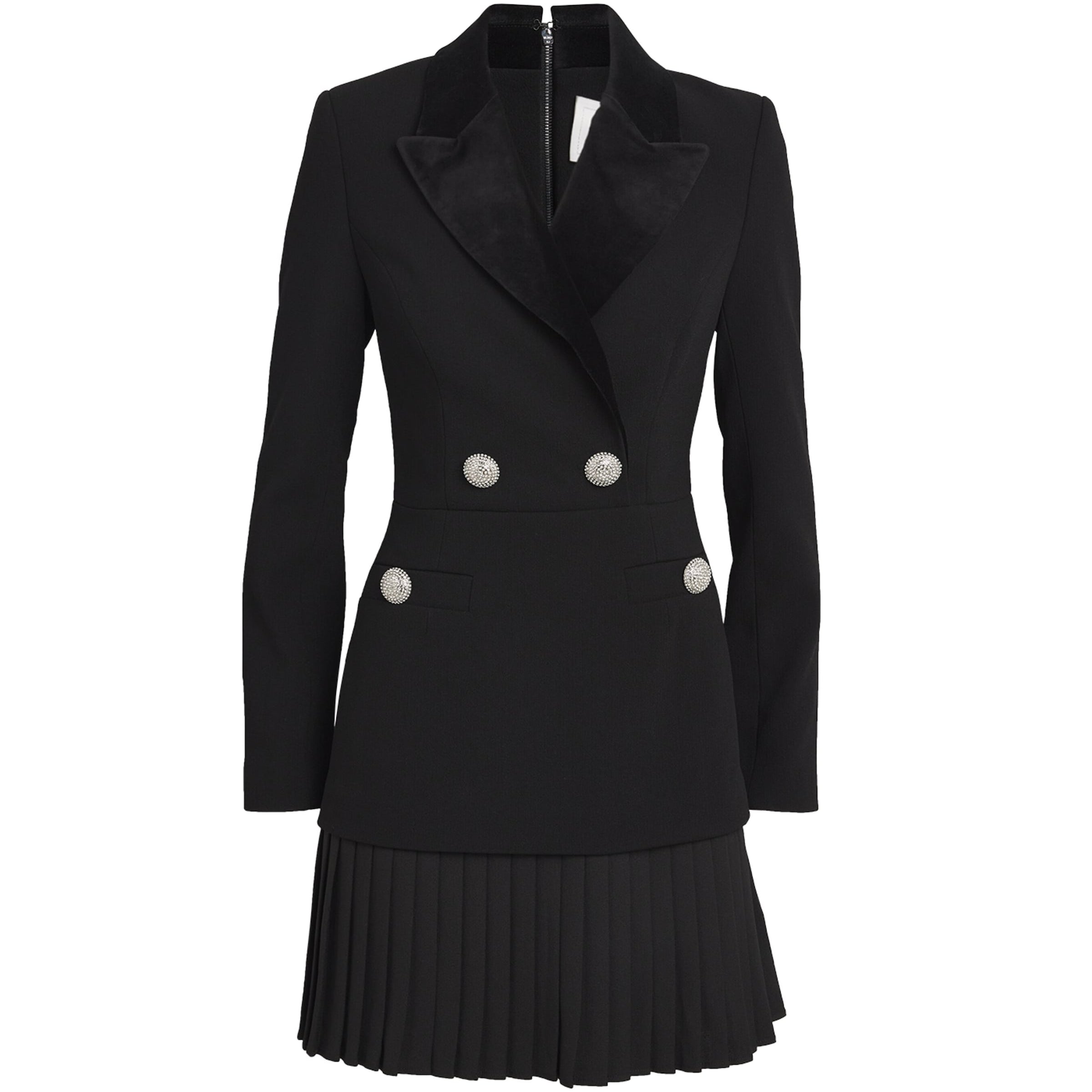 Rebecca Vallance Black Celia Tux Mini Dress