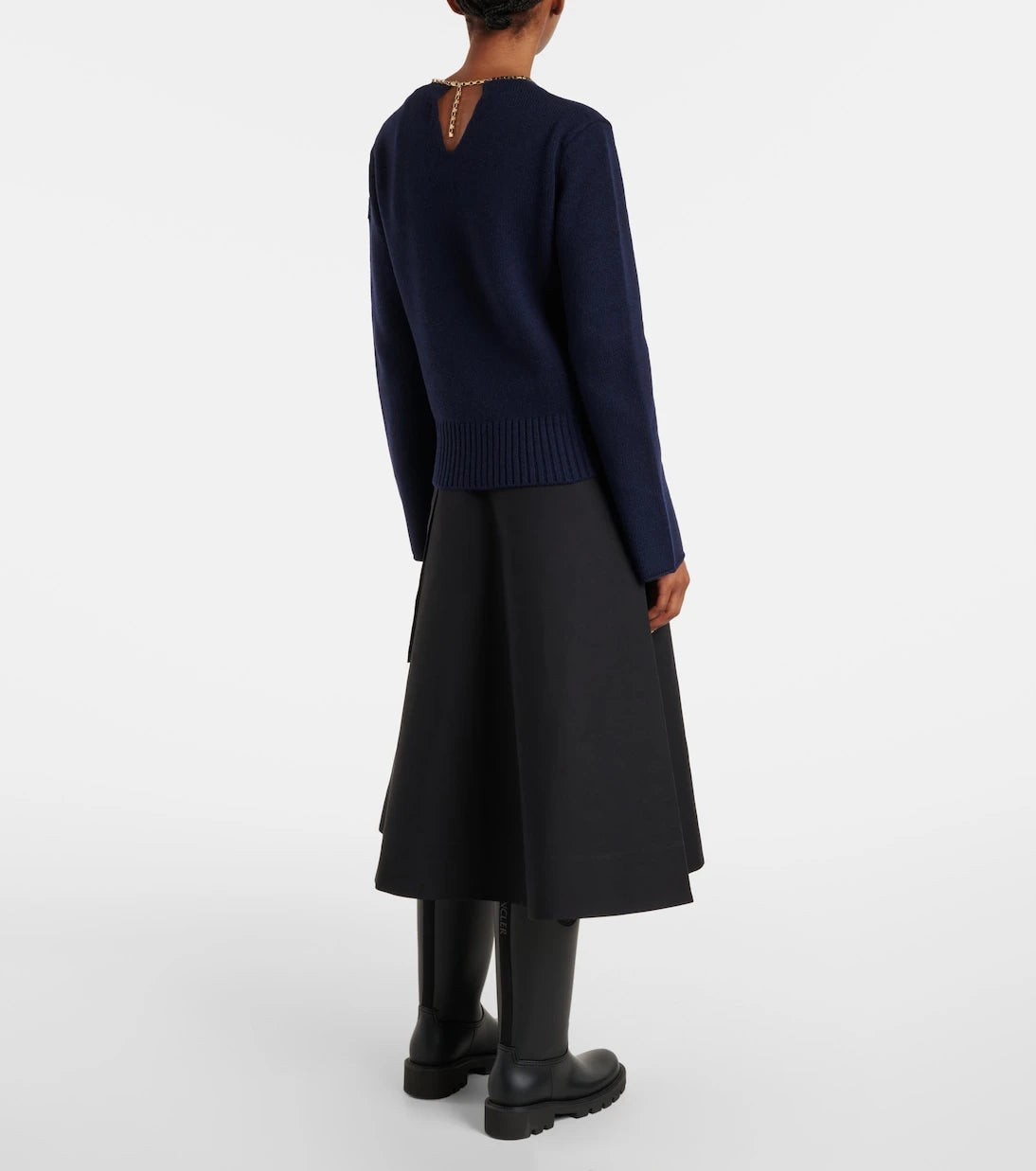 Moncler - Ribbed-knit wool and cashmere sweater