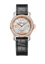 Rose Gold, Steel and Diamond Happy Sport Watch 30mm
