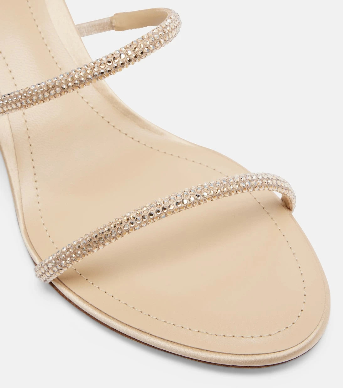 Rene Caovilla - Cleo crystal-embellished satin sandals