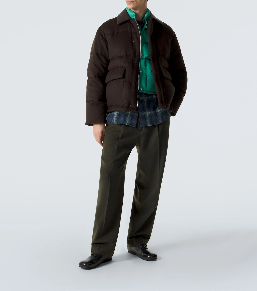 Auralee - Checked wool shirt