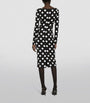 Dolce & Gabbana Multi Silk Polka-Dot Bodycon Dress