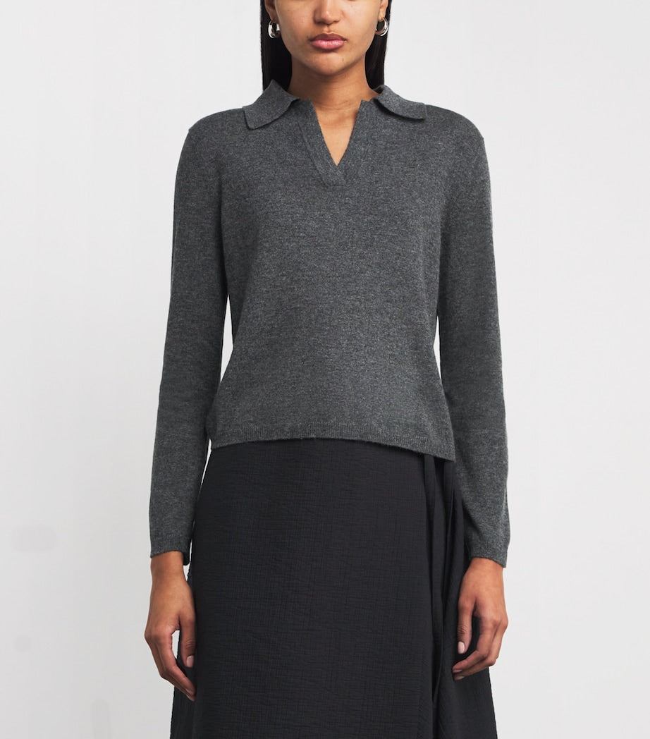 Grey Virgin Wool-Cashmere Moxa Sweater
