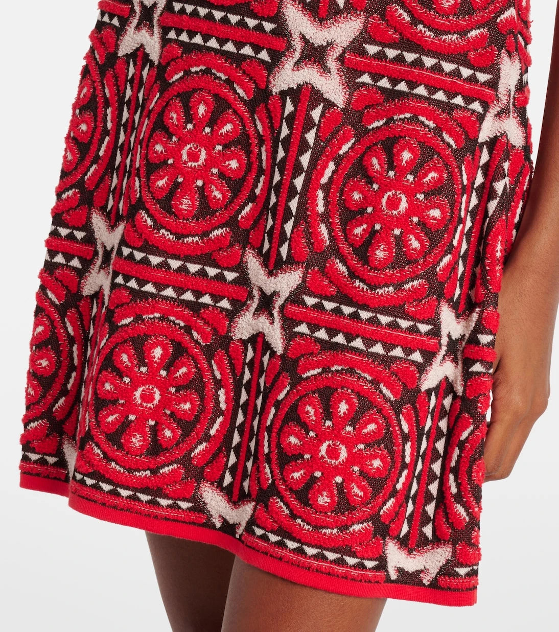 La DoubleJ - Sole Star cotton-blend jacquard minidress