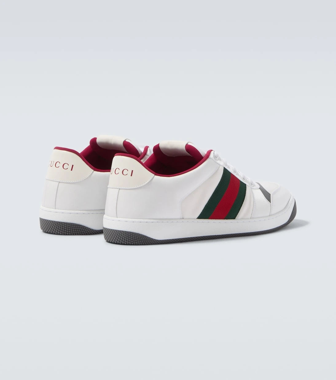 Gucci - Screener leather-trimmed sneakers