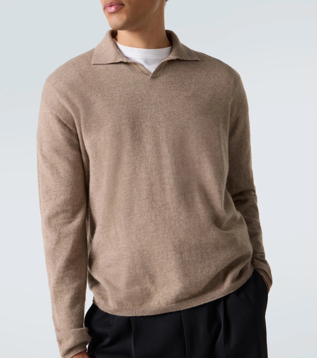 The Row - Franz cashmere polo sweater