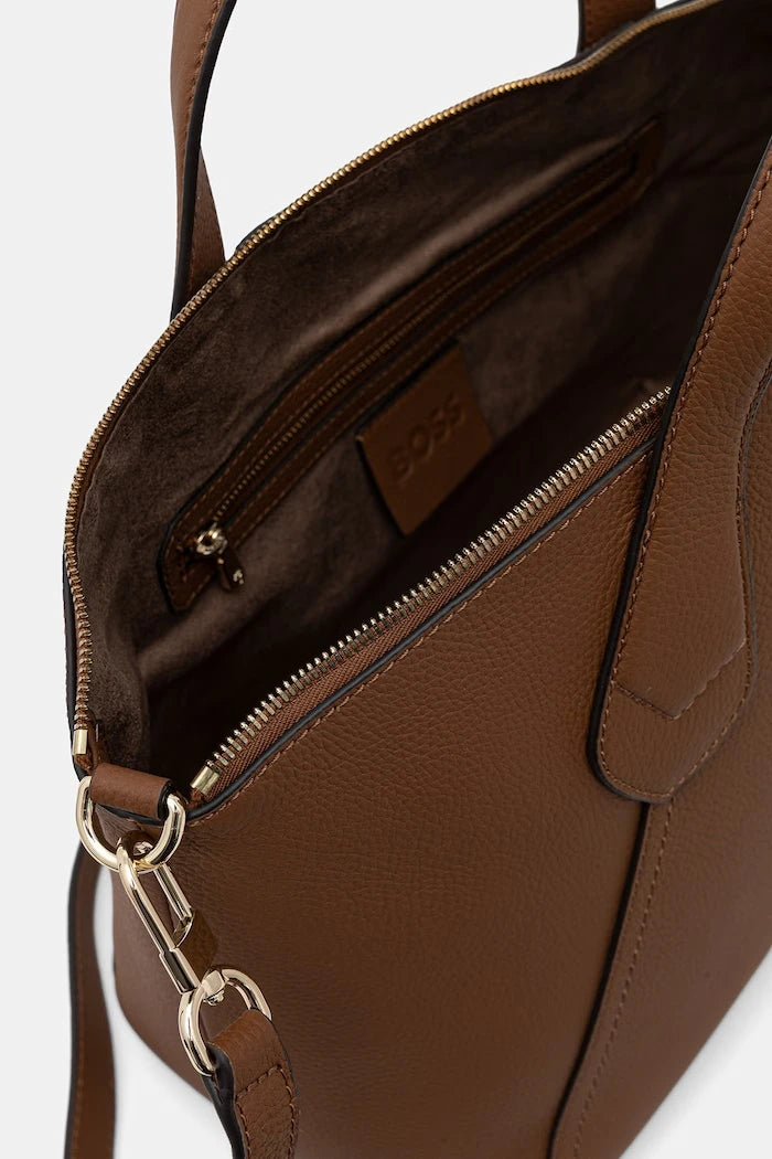 BOSS kadın suni deri tote çanta Lenah Zip Tote M