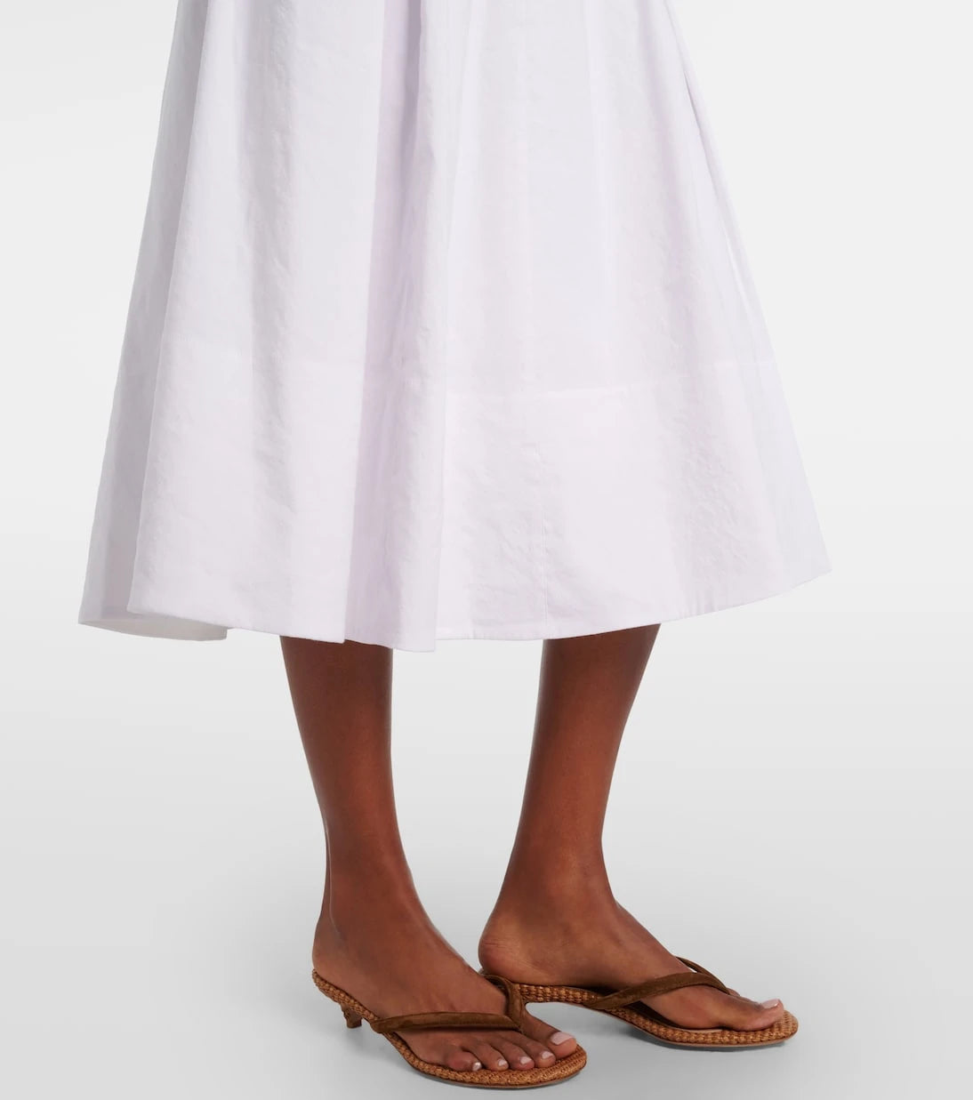 Vince - Linen-blend midi dress