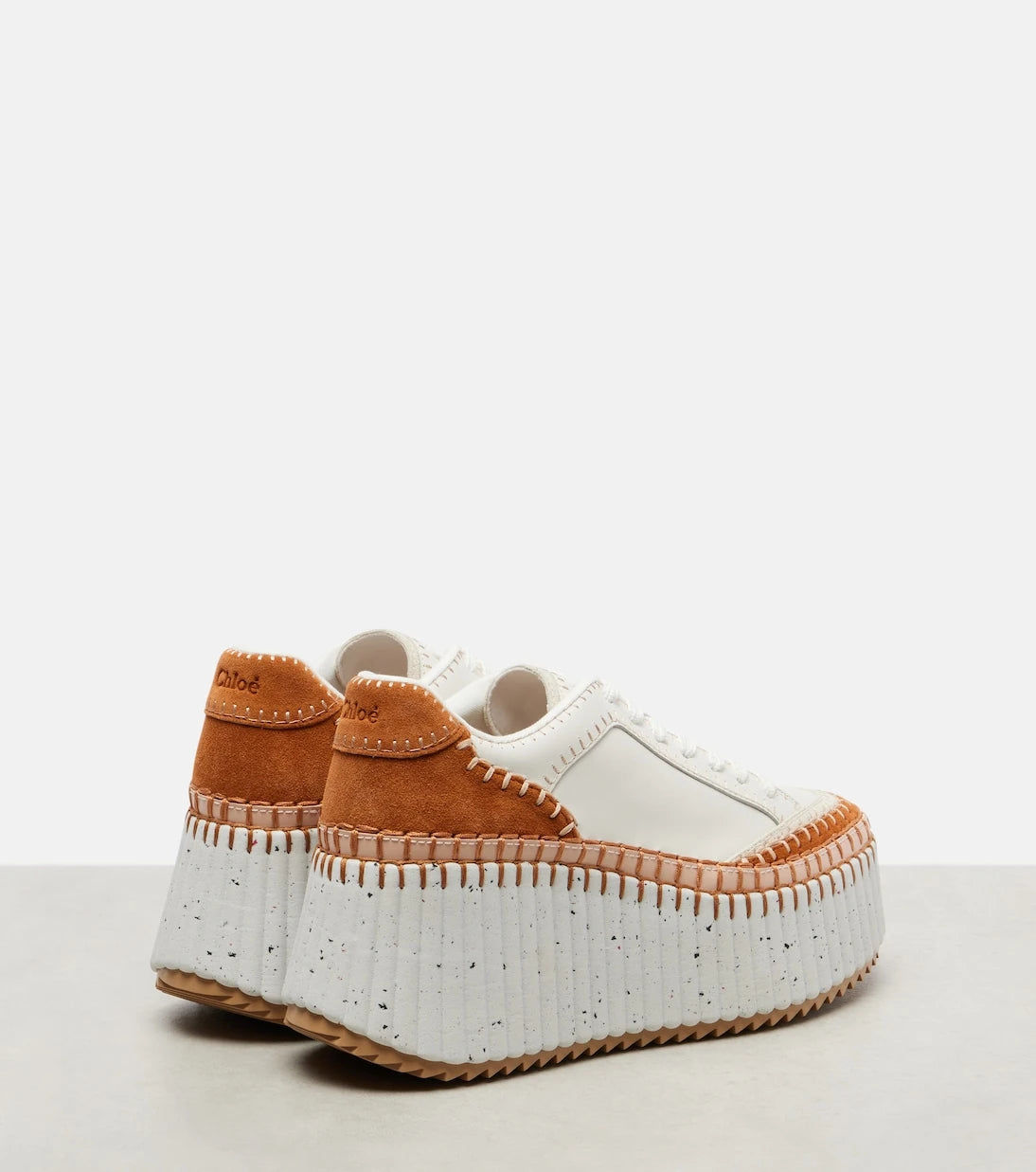 Chloé - Leather platform sneakers