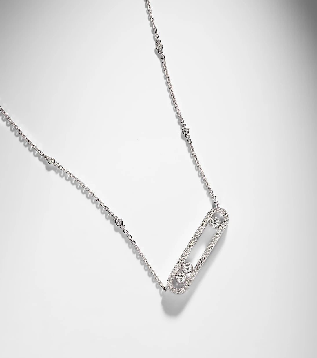 Messika - Move 18kt white gold necklace with diamonds