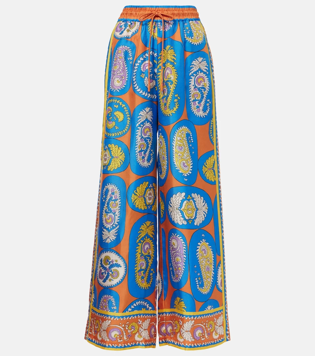 Alémais - Luis printed silk palazzo pants