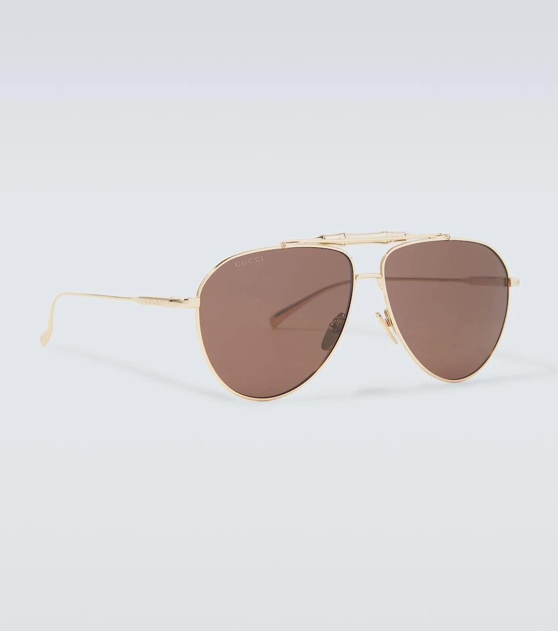 Gucci - Bamboo aviator sunglasses