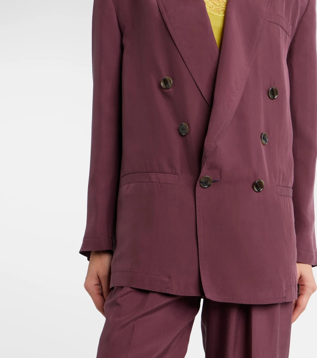 Saint Laurent - Double-breasted silk blazer