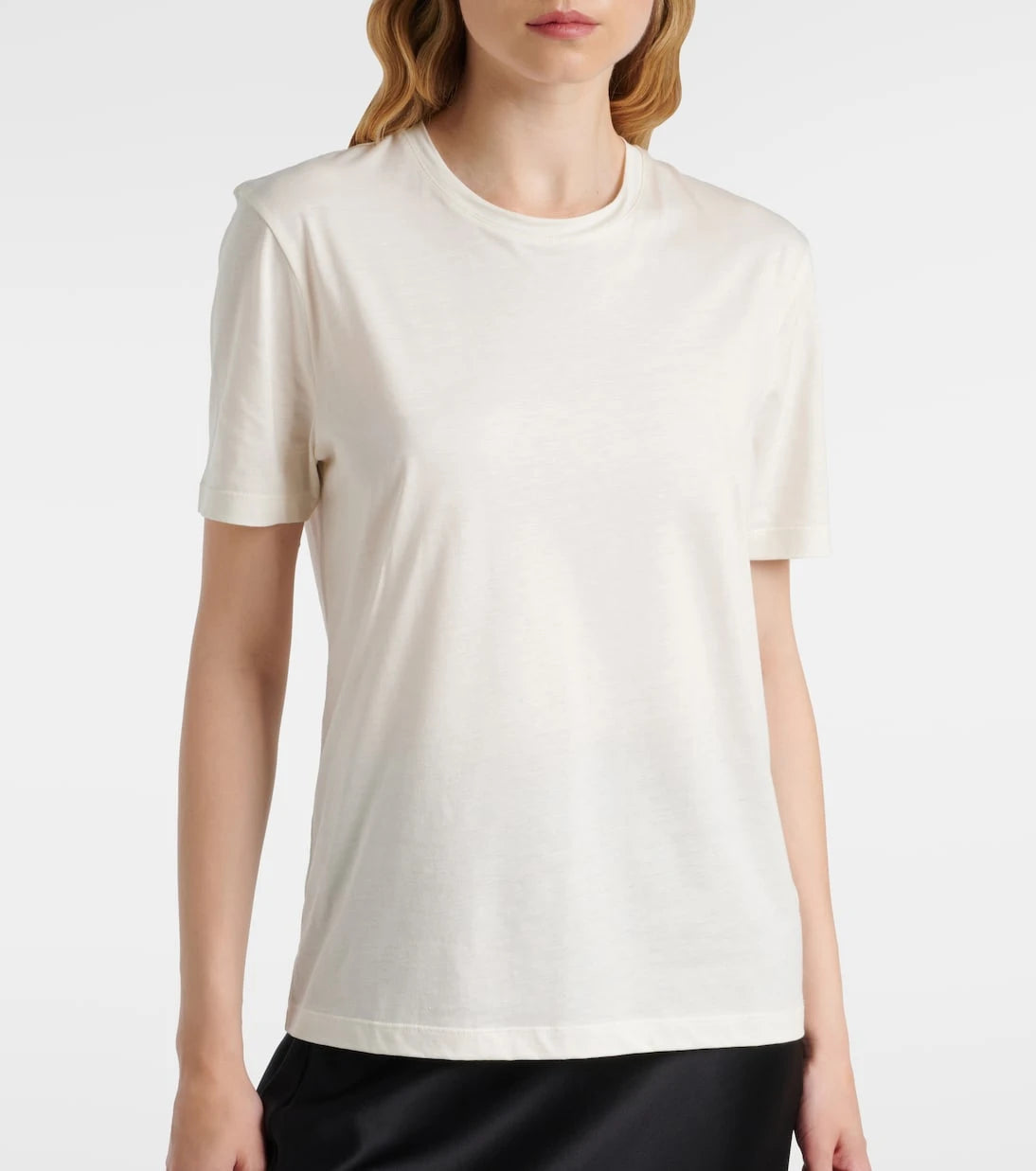 Joseph - Crewneck cotton and silk T-shirt