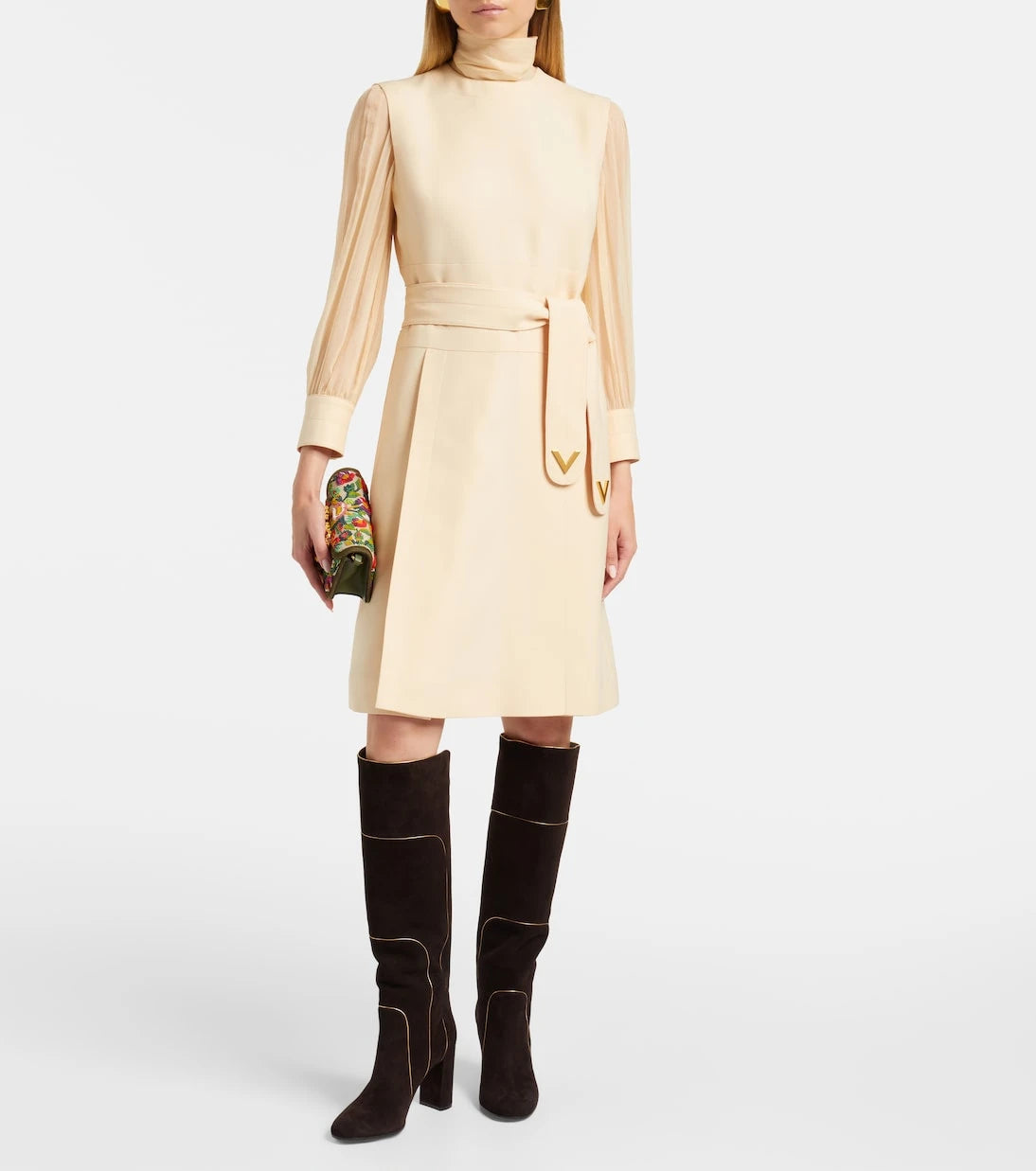 Gianvito Rossi - 85 suede knee-high boots