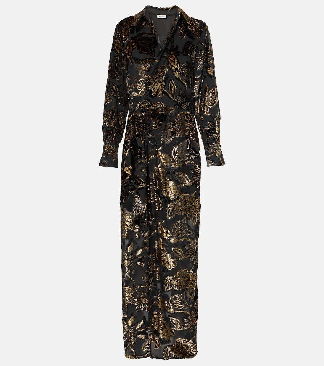 Simkhai - Marzia lamé velvet wrap dress