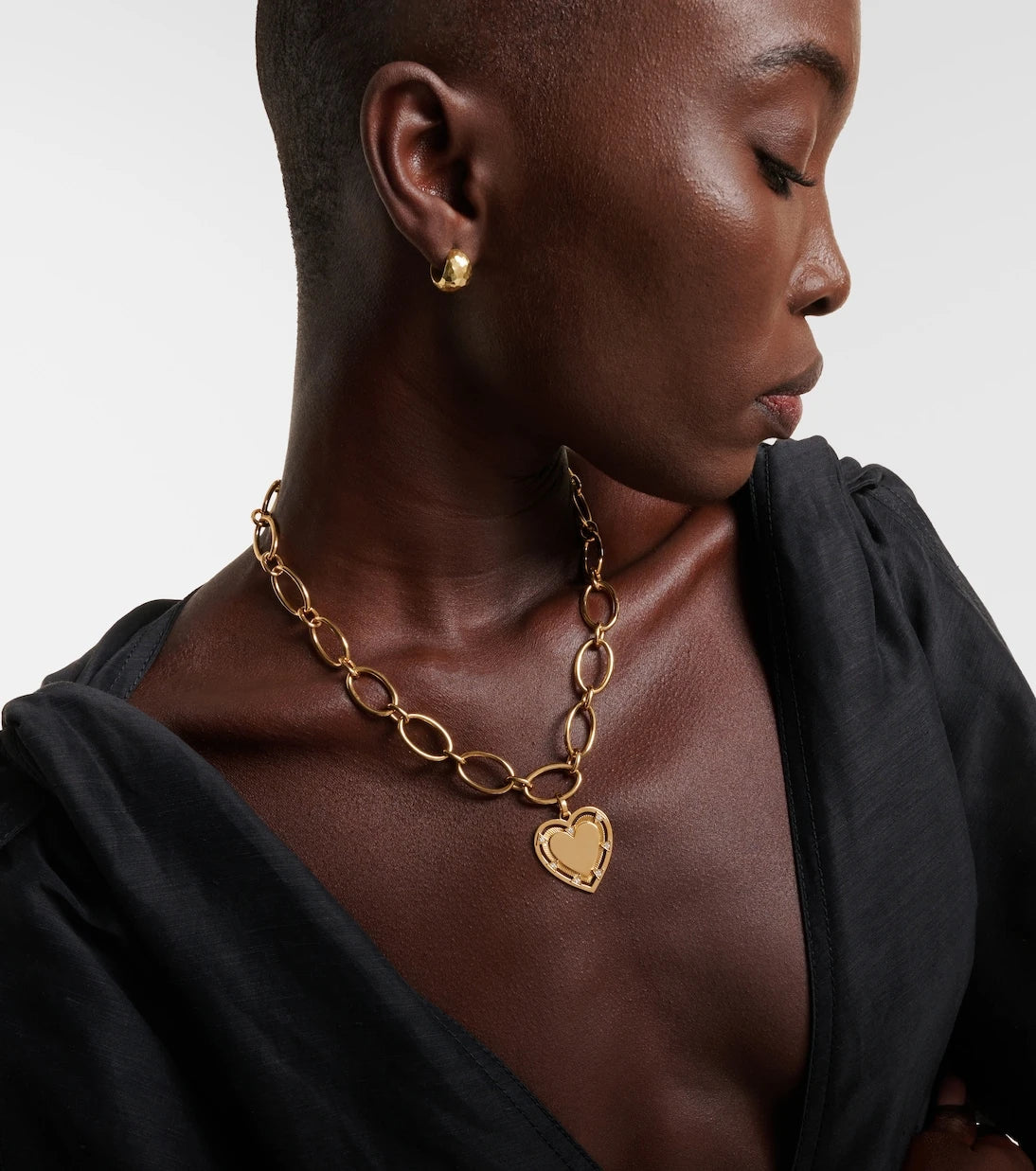 FoundRae - Love 18kt gold pendant necklace with diamonds
