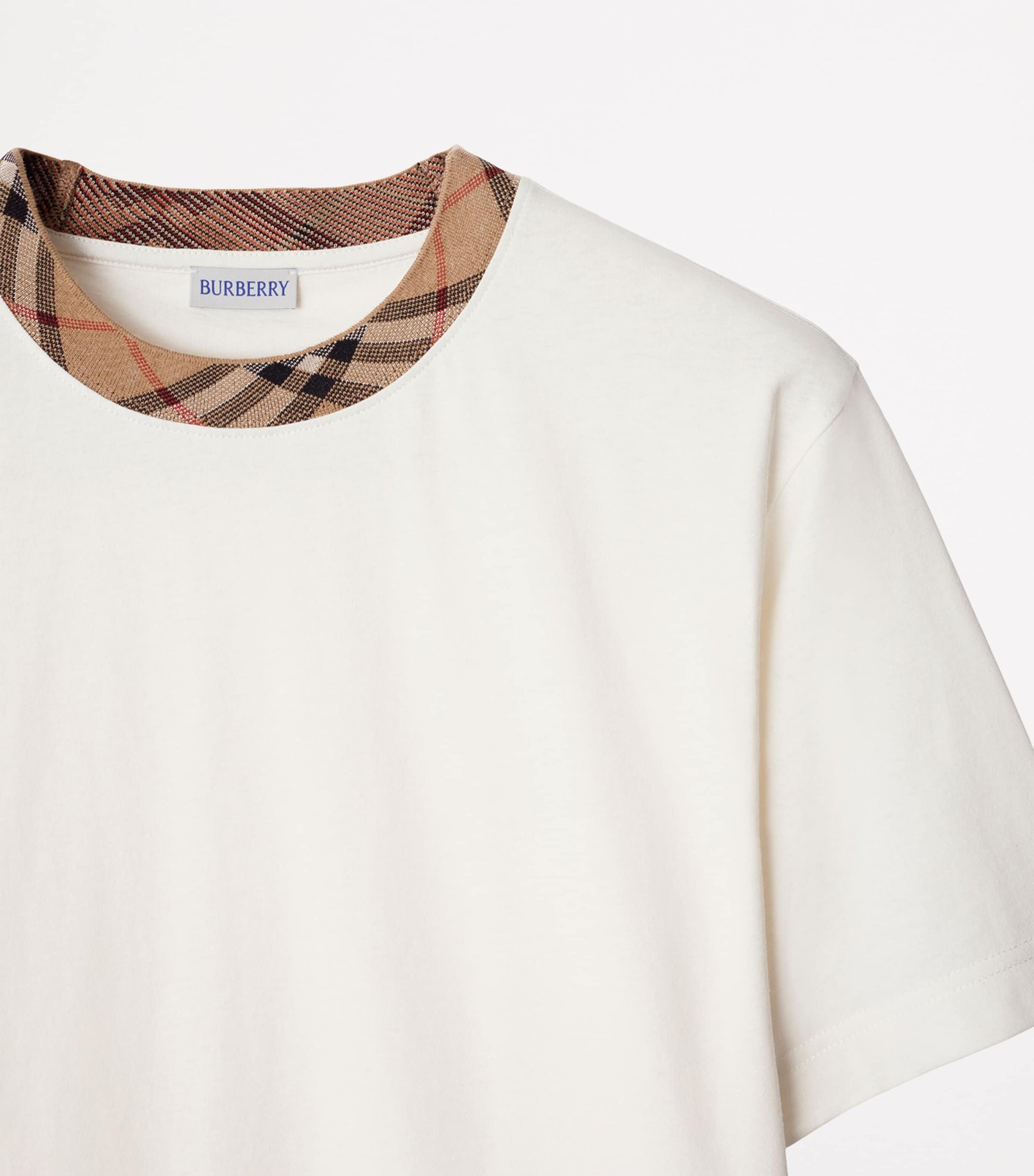 Burberry Check-Trim T-Shirt
