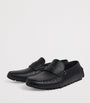 Saffiano Leather Driving Loafers